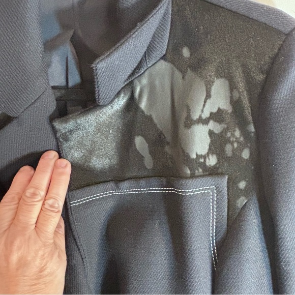 THE UPSIDE Sz M (estimated) Fit & Flare Western Inspired Wool Blend Maxi Coat - Picture 4 of 16